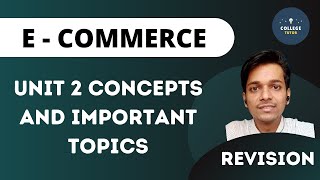 Fundamentals of Ecommerce  Revision Series  Ecommerce [upl. by Eniamej341]