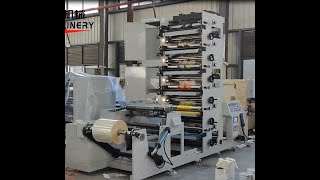 DBRY8506C 850mm 6 colors stack type Bopp PP film flexo printing machine to Colombia [upl. by Neom200]