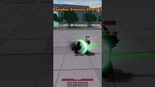 Finisher emotes part 1 roblox tsb thestongestbattlegrounds [upl. by Atlee]