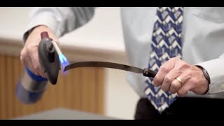 Thermal Expansion Demo Bimetallic Strip [upl. by Severn]