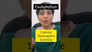 1min learningbhms bhmsstudents bhmsexams caulophyllum homeopathy keynotes homeopathicmedicine [upl. by Notxed249]