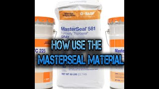 How use the masterseal [upl. by Wilkinson]