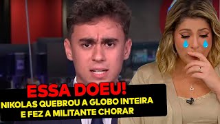 Globo CANCELA entrevista com Nikolas e se arrepende Deputado invadiu tudo e rasgou os militantes [upl. by Annecorinne722]