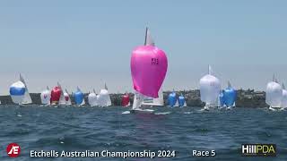 Day 3  Race 5 of the Etchells Australian National Title 2024 [upl. by Countess546]