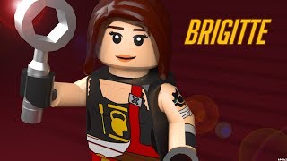 LEGO Brigitte Minifig Decal Timelapse Overwatch [upl. by Kahler]