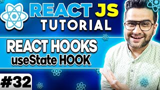 ReactJS Tutorial  32  React Hooks  useState Hook🔥 [upl. by Amalie967]