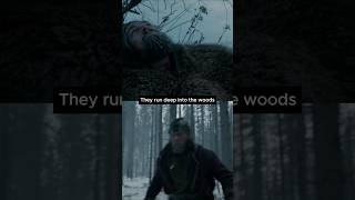 Leonardo DiCaprio the revenant scene quotthey run deep into the woodsquot hugh glass short shorts [upl. by Muffin]