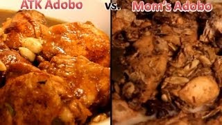 Americas Test Kitchen Chicken Adobo vs My Moms Adobo [upl. by Cissej]