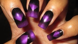 Scaled Gradient Nail Art Tutorial [upl. by Aihtnys]