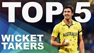 The Most Wickets at the 2015 World Cup  Top 5 Archive  ICC Cricket World Cup [upl. by Livingston189]