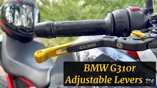 Adjustable Levers for BMW G310r  GS310  Apache RR310 🏍 [upl. by Bourne]