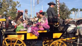 The horse and carriage parade at the Seville Fair [upl. by Ewold378]