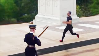 He Tried To Mess With A Guard Of The Tomb Of The Unknown Soldier [upl. by Malvia]