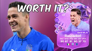 88 Giacomo Raspadori Ultimate Birthday Player Anaylsis  EA FC 24 Ultimate Team [upl. by Etnecniv]