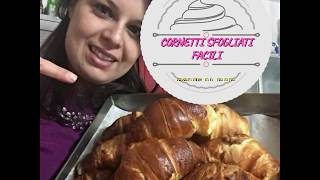 Cornetti sfogliati facili  Anche Bimby  Croissant Come quelli del bar [upl. by Innis527]