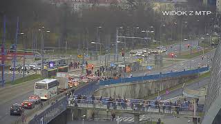 Poznań LIVE miasto z kamery MTP [upl. by Ontina]