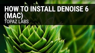 How to Install DeNoise 6 Mac [upl. by Harty]