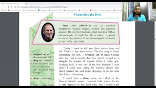 CONNECTING THE DOTS  STEVE JOBS SSC CLASS 10 ENGLISH 23 MAHARASHTRA STATE BOARDS EXAM 2021 [upl. by Naej]