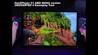 OneXPlayer X1 AMD 8840U versionUNCHARTED 4 Gameplay Test [upl. by Akcira]