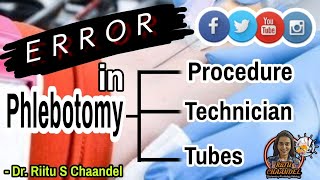 errors in phlebotomy procedure phlebotomy technician phlebotomy tubes [upl. by Nylinnej]