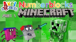 Numberblocks Minecraft part1 [upl. by Canty]