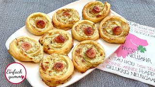 Fingerfood für Silvester 🎆 BlätterteigKäseRöllchen schnell amp einfach Thermomix® TM5TM6 [upl. by Mellisent420]