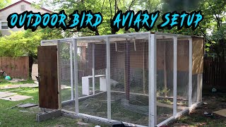 Building Outdoor aviary for lovebirds in Timelapse [upl. by Ailec]