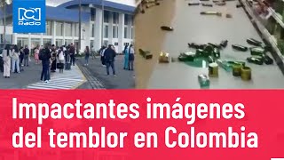 Así fue el fuerte temblor que se sintió en varias partes de Colombia [upl. by Severson296]