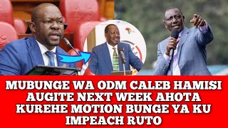 MP WA ODM CALEB AMISI AUGITE MOTION YA KU IMPEACH RÛTO AGATWARA NEXT WEEK BUNGE🤣😳😳 [upl. by Yrmac285]