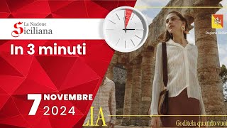 “IN TRE MINUTI” NOTIZIARIO DEL 7 NOVEMBRE 2024 [upl. by Atekin]