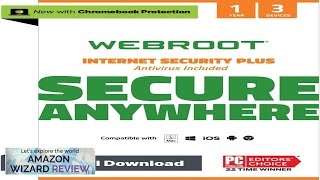 Webroot Internet Security Plus Antivirus Software 2024 3 Device Review [upl. by Aken]