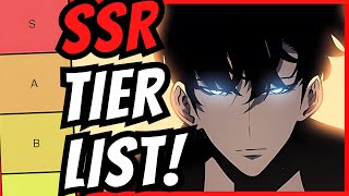 SSR TIER LIST Solo Leveling Arise BEST Hunters amp Weapons [upl. by Damara]