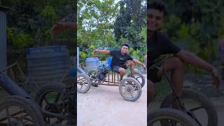 making homemade RC car 🚗  bike engine shots project experiment sujanexperiment [upl. by Atiekram92]