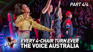 Every 4CHAIR TURN Blind Audition on The Voice Australia  Part 44 [upl. by Ingemar]