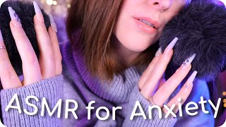 ASMR Autogenic Technique for Anxiety and Headache Relief Fluffy Mic Scratching Whispering Rain [upl. by Gildas]