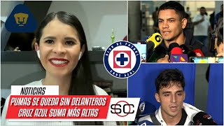 OFICIAL Dinenno SE DESPIDE de Pumas UNAM Llegan los nuevos REFUERZOS de Cruz Azul  SportsCenter [upl. by Enelie]