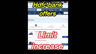 hdfc bank pre approved offers  hdfc bank offers  insta amp jumbo loan 🔥 limit increase [upl. by Gierk]