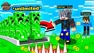 I Made UNLIMITED Creeper Farm In Minecraft SUPER EASY [upl. by Nahta]