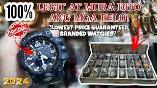 PINAKA MURANG BILIHAN NG MGA RELO 100 ALL ORIGINAL  G SHOCK  SEIKO 5  CASIO  EDIFACE [upl. by Godrich]