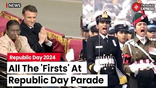 Republic Day Parade 2024 Historic Firsts Mark Celebrations [upl. by Dnalloh453]