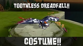 Rise of Berk  Toothless Dreadfall Costume [upl. by Irb]