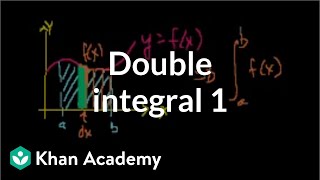 Double integral 1  Double and triple integrals  Multivariable Calculus  Khan Academy [upl. by Lirret494]