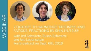 Tiredness Fatigue and Exhaustion JSJ can help you Live Webinar  Sept 6th 2018 [upl. by Akienahs646]