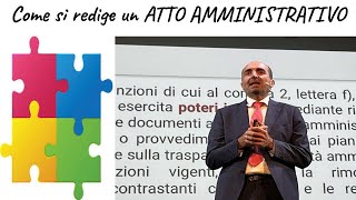 Simone Chiarelli come si redige un atto amministrativo [upl. by Phiona700]