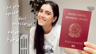 Passaporte Italiano como agendar quanto custa docs necessários amp benefícios [upl. by Emmery]