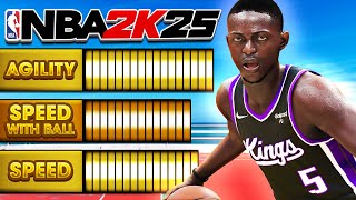 Best Build Attributes on NBA 2K25 Speed with Ball Agility amp Speed [upl. by Fachan]