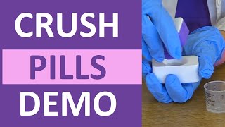 Crushing Medications for Tube Feeding and Oral Adminstration  How to Crush Pills for Nurses [upl. by Ragas]