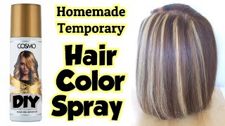 How to make temporary hair color spray at homediy temporary hair color at homeSajal Malik [upl. by Ylla747]