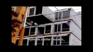 How Multistories Prefab Modular Apartments Are Assembled [upl. by Rim29]