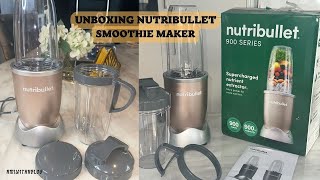 Nutribullet 900 series Champagne unboxing [upl. by Nhepets207]